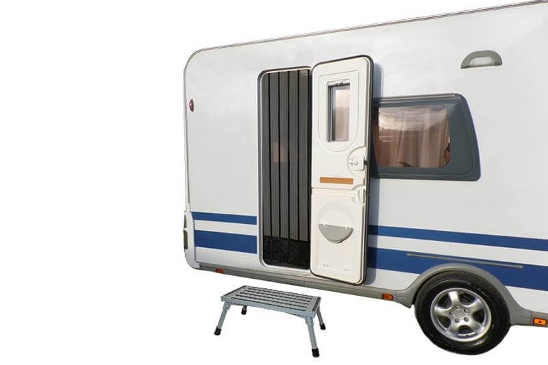 Marche pliante Victoria XL en aluminium avec surface de marche extra large
