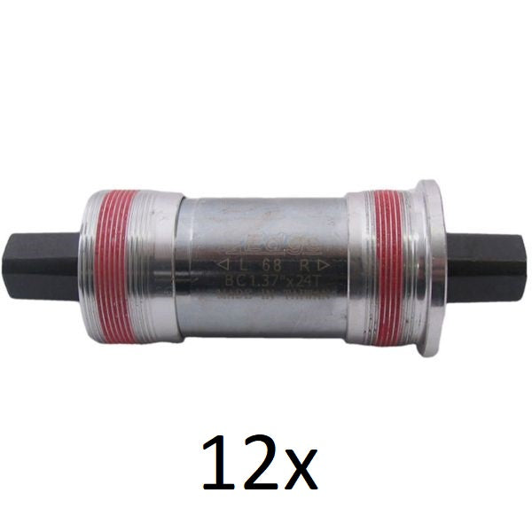 Bracket inférieur carré 123 mm Edge 68 mm avec tasses en aluminium (12 pièces)