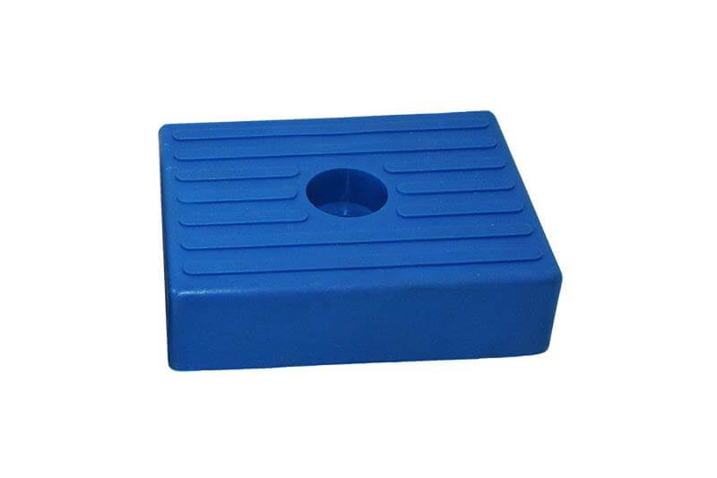 Coussin de remorque de bateau en polyuréthane 130x100mm bleu