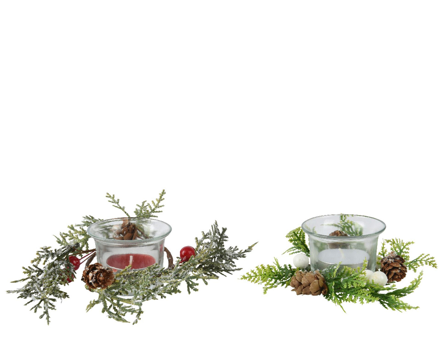 Photophore Decoris vert sapin