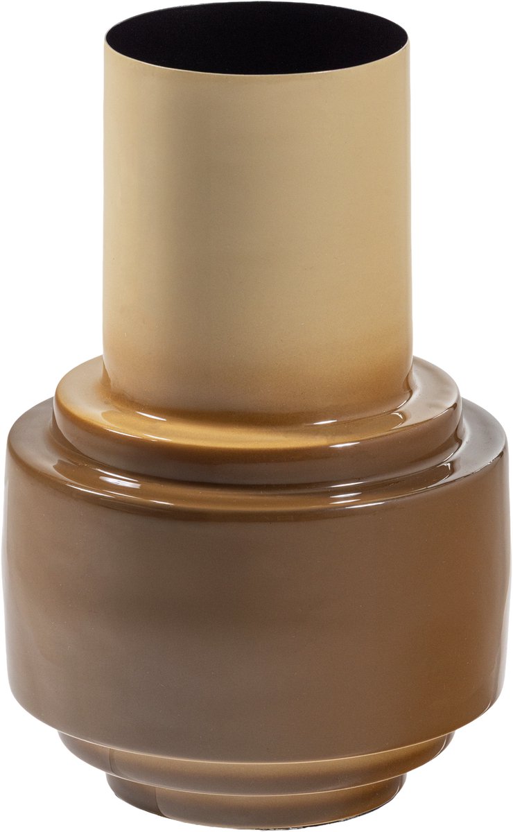Vase Woood orba 34x22 cm - métal - sable brillant - 34x22x22