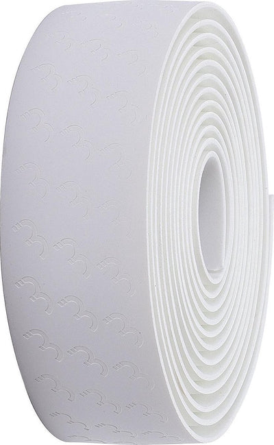 Ruban de guidon Bbb cycling vélo de course - adhérence maximale - ruban de guidon autocollant - longueur : 200 cm - épaisseur : 2,5 mm - incl. capuchons de guidon - blanc - ultraribbon bht-15