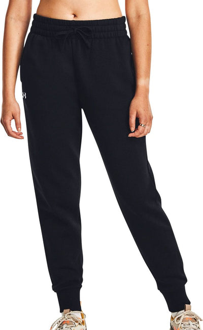Pantalon de sport femme Under Armour UA Rival Fleece Jogger - noir - blanc