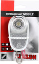 Lampe frontale de fourche Simson LED noire avec piles sur carte
