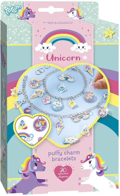 Bracelets à charme gonflé à la licorne