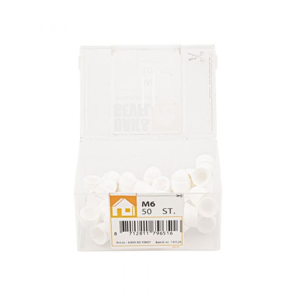 Couvrir le capot Moer M6 Baignoire en plastique blanc 50 pcs.