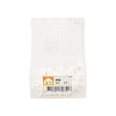 Couvrir le capot Moer M6 Baignoire en plastique blanc 50 pcs.