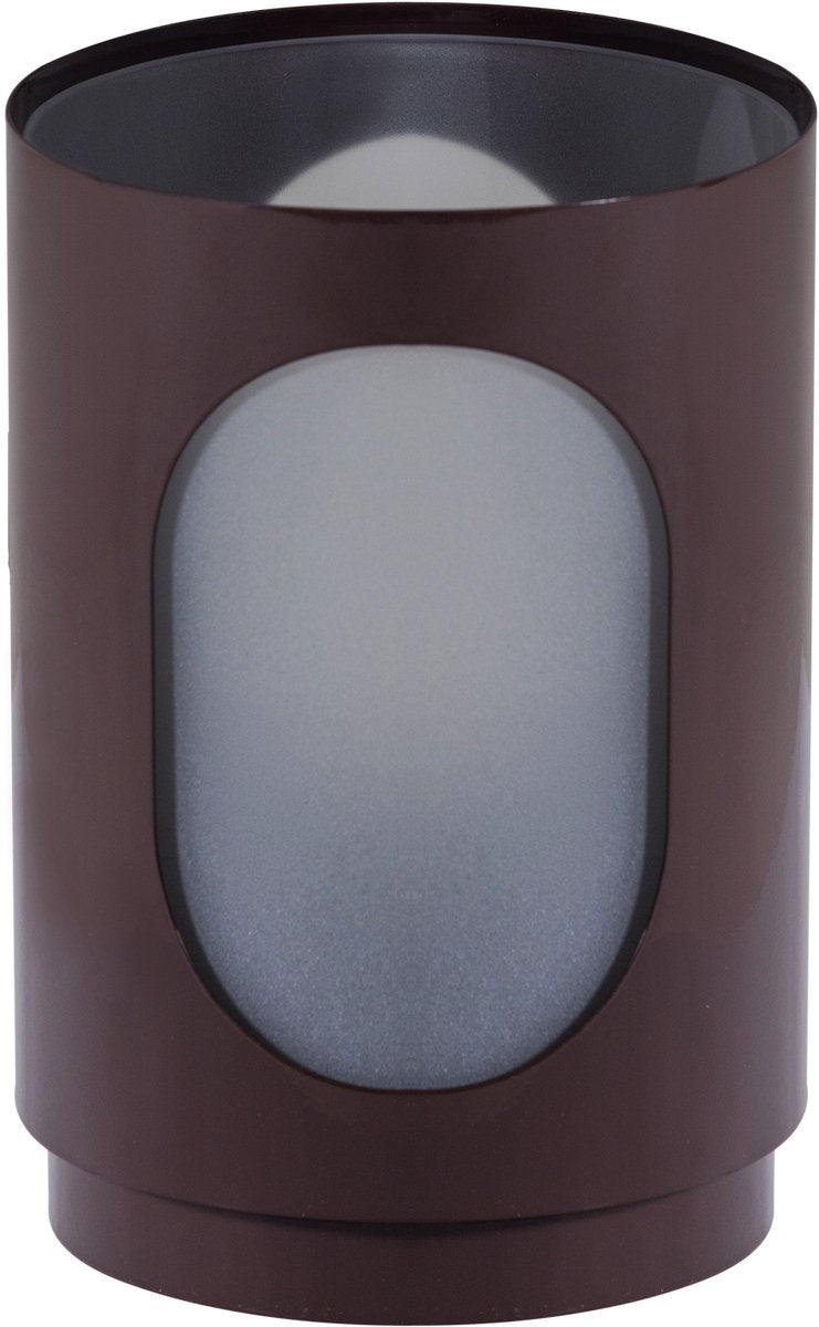 Lanternes tavo Woood - verre métal - marron - lot de 2
