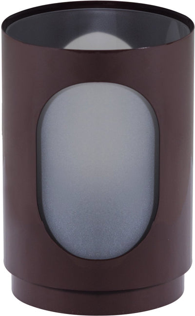 Lanternes tavo Woood - verre métal - marron - lot de 2