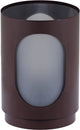 Lanternes tavo Woood - verre métal - marron - lot de 2