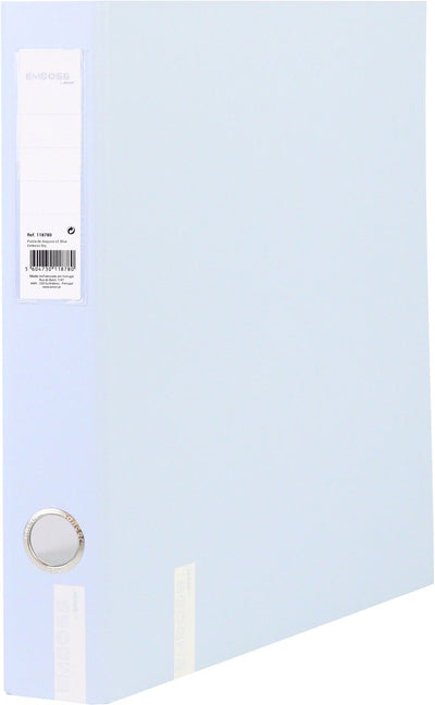 Ancor classeur à anneaux gaufrage sec a4 2r d-30mm bleu