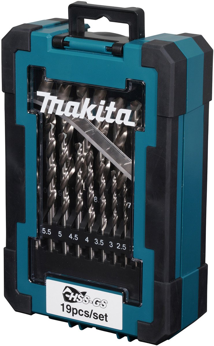 Makita jeu de forets à métaux hss-gs 19 pièces - d-78352