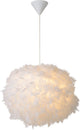 Lucide goosy soft - lampe suspendue - ø 50 cm - 1xe27 - blanc
