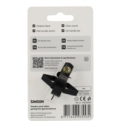 Simson cloche hybride noir