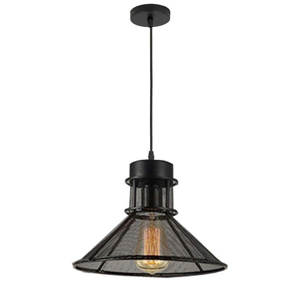 Homestyle Pro Homestyle MK110-BB Lampe suspendue industrielle 28x18 cm Black Metal