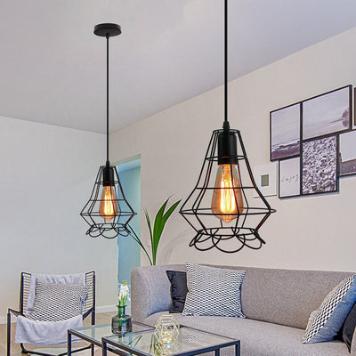 Homestyle Pro Homestyle MK012-B Lampe suspendue industrielle 19x22 cm Black Metal