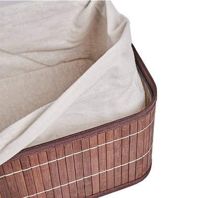 Homestyle Pro Homestyle Bamboo Storage Paniers 3 pièces Brown White