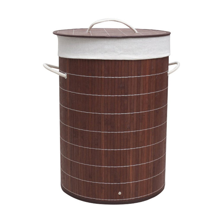Homestyle Pro Homestyle Roundable Bamboo Bamboo Banket 35x50 cm Brun blanc