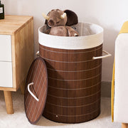 Homestyle Pro Homestyle Roundable Bamboo Bamboo Banket 35x50 cm Brun blanc - afbeelding 4