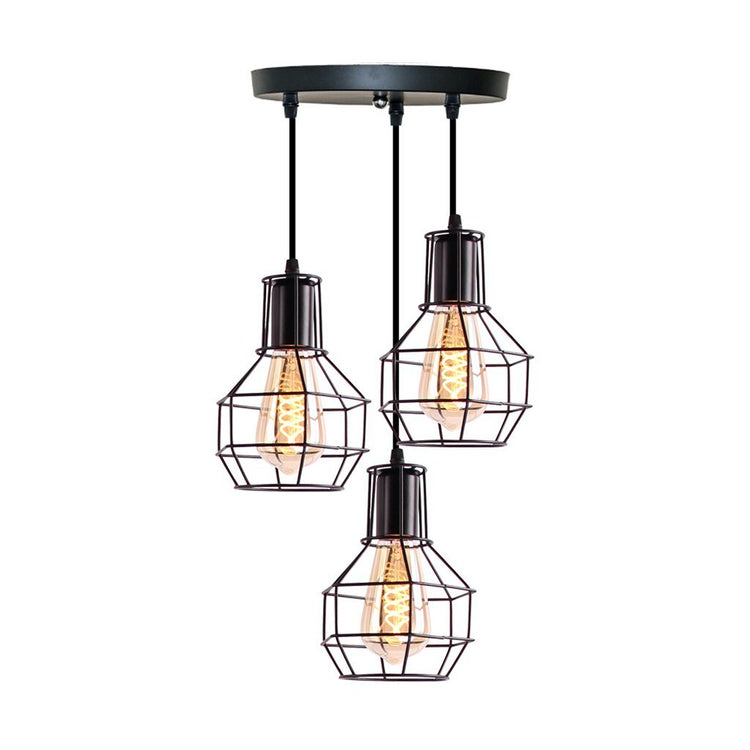 Homestyle Pro Homestyle MK021-B les lampes suspendues industrielles Black Metal