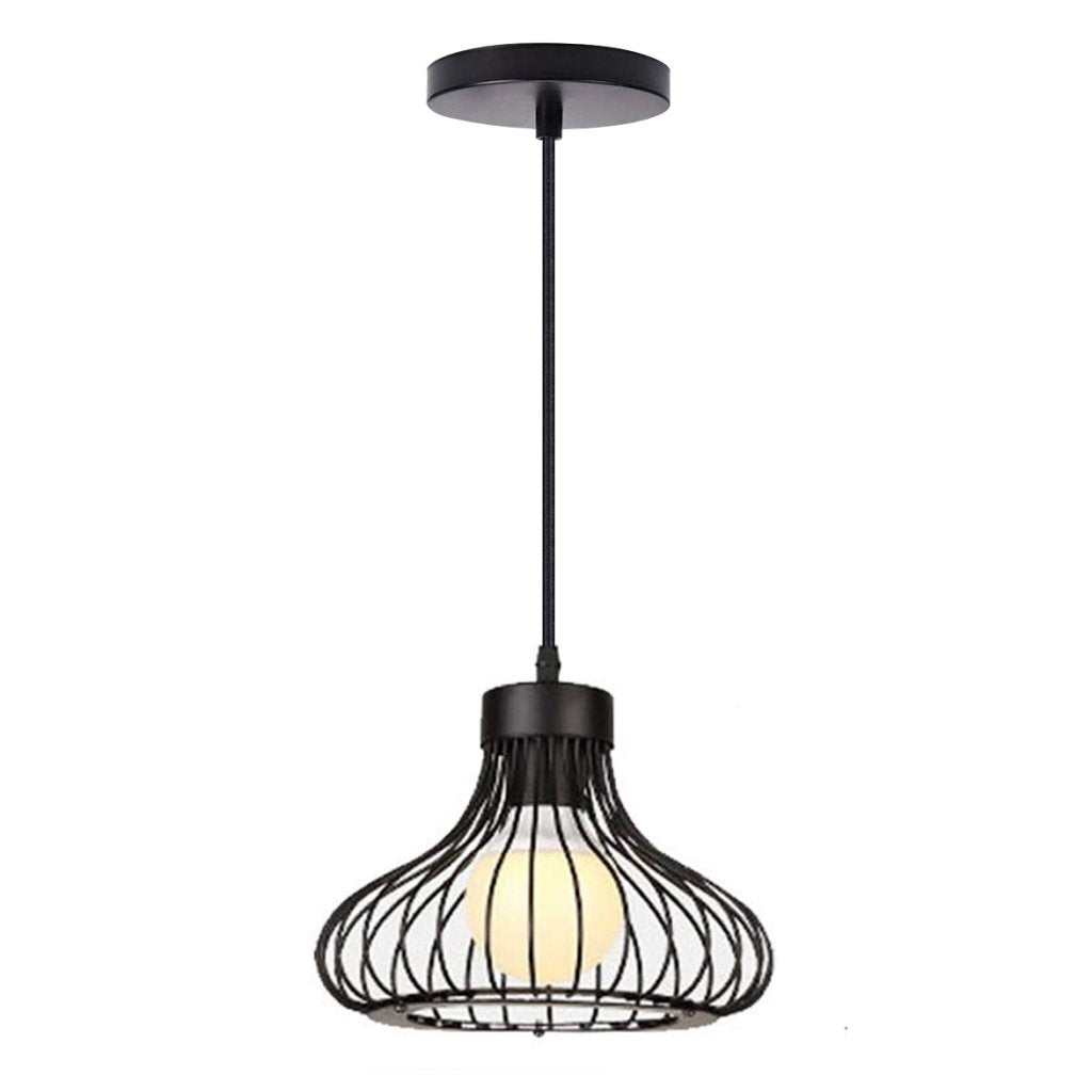 Homestyle Pro Homestyle MK013-B Lampe suspendue industrielle 23x20 cm Black Metal