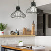 Homestyle Pro Homestyle MK013-B Lampe suspendue industrielle 23x20 cm Black Metal