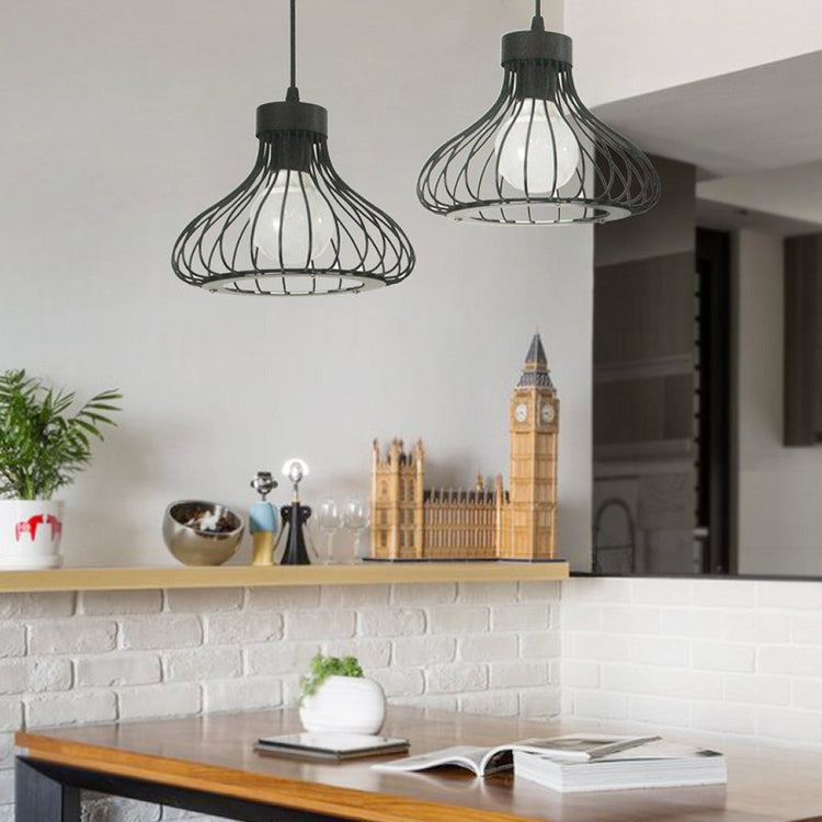 Homestyle Pro Homestyle MK013-B Lampe suspendue industrielle 23x20 cm Black Metal