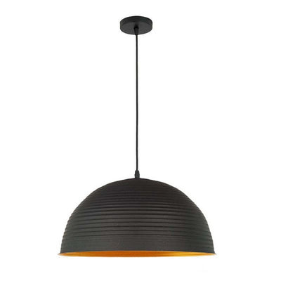 Homestyle Pro Homestyle MK101-GB Lampe suspendue industrielle 42x22 cm Black Gold Metal