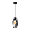 Homestyle Pro Homestyle MK011-B Lampe suspendue industrielle 14x23 cm Black Metal