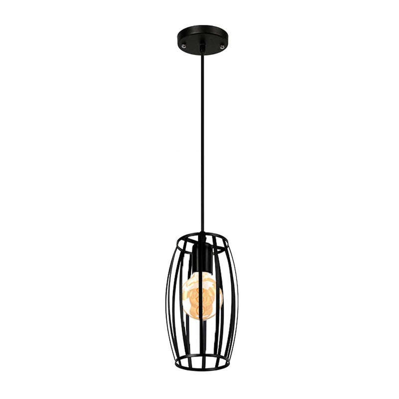 Homestyle Pro Homestyle MK011-B Lampe suspendue industrielle 14x23 cm Black Metal