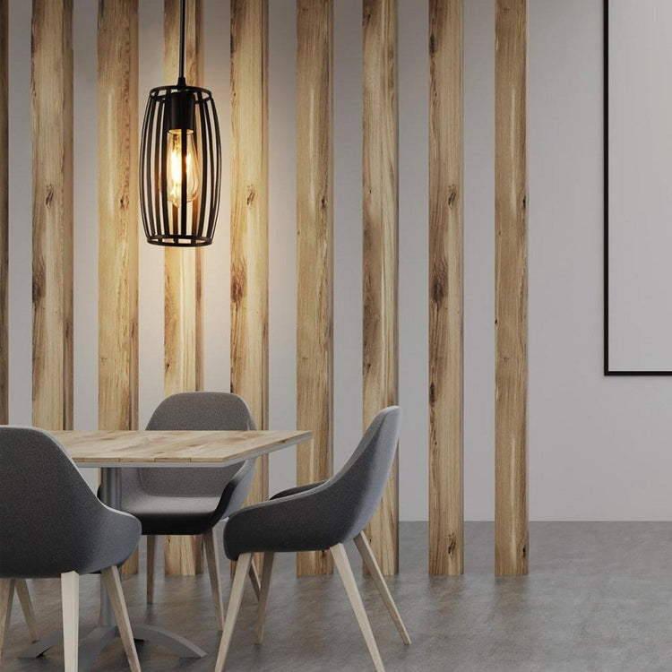 Homestyle Pro Homestyle MK011-B Lampe suspendue industrielle 14x23 cm Black Metal