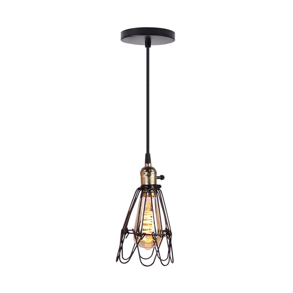 Homestyle Pro Homestyle MK006-B Lampe suspendue industrielle 19x23 cm Black Metal