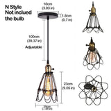 Homestyle Pro Homestyle MK006-B Lampe suspendue industrielle 19x23 cm Black Metal - afbeelding 2