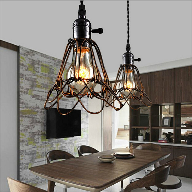 Homestyle Pro Homestyle MK006-B Lampe suspendue industrielle 19x23 cm Black Metal