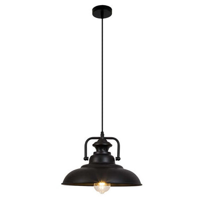 Homestyle Pro Homestyle MK103-BB Lampe suspendue industrielle 38x21 cm Black Metal