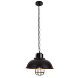 Homestyle Pro Homestyle MK107-BB Lampe suspendue industrielle 33x26 cm Black Metal - afbeelding 1