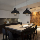 Homestyle Pro Homestyle MK107-BB Lampe suspendue industrielle 33x26 cm Black Metal - afbeelding 3