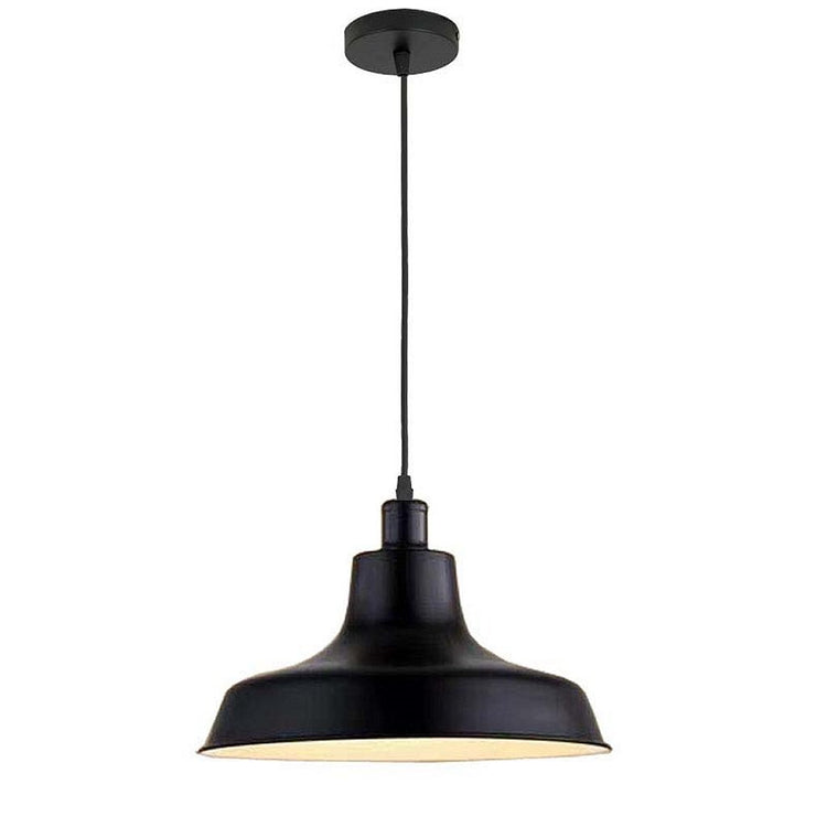 Homestyle Pro Homestyle MK111-BB Lampe suspendue industrielle 36x22 cm Black Metal