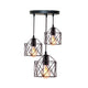 Homestyle Pro Homestyle MK019-B Lampes suspendues industrielles Black Metal