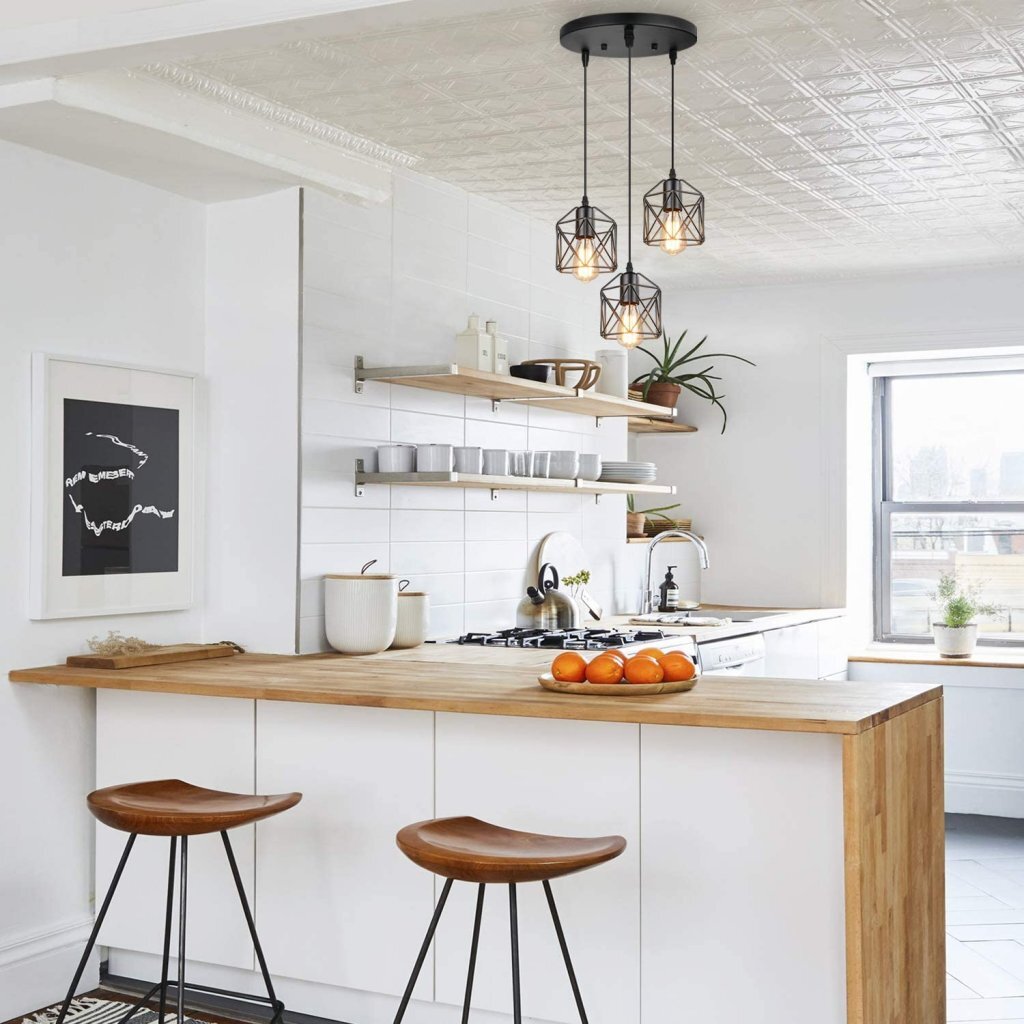 Homestyle Pro Homestyle MK019-B Lampes suspendues industrielles Black Metal