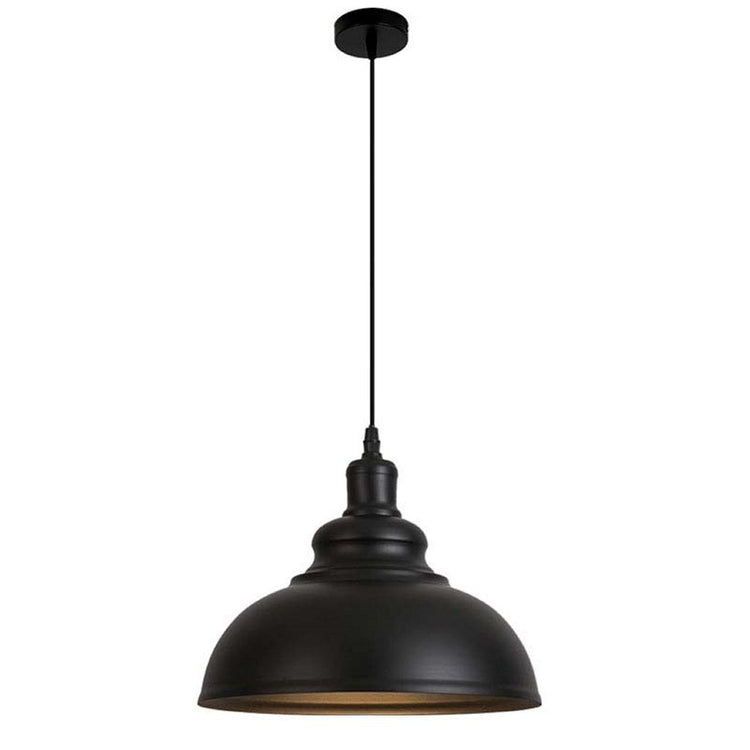 Homestyle Pro Homestyle MK104-BB Lampe suspendue industrielle 40x30 cm Black Gold Metal