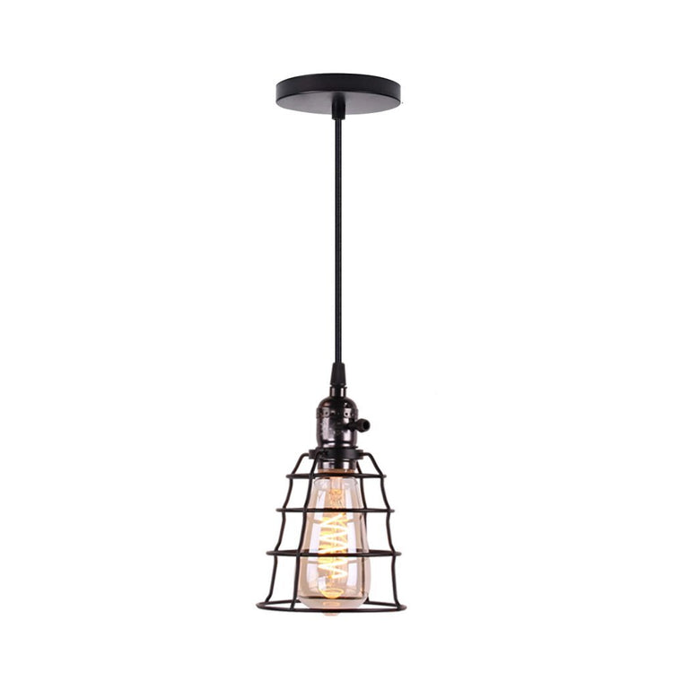Homestyle Pro Homestyle MK005-B Lampe suspendue industrielle 12x20 cm Black Metal