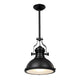 Homestyle Pro Homestyle MK102-WB Lampe suspendue industrielle 32x35 cm en métal blanc noir