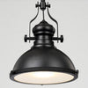 Homestyle Pro Homestyle MK102-WB Lampe suspendue industrielle 32x35 cm en métal blanc noir