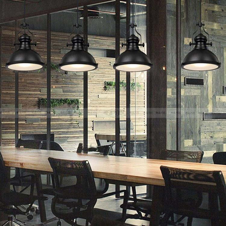 Homestyle Pro Homestyle MK102-WB Lampe suspendue industrielle 32x35 cm en métal blanc noir