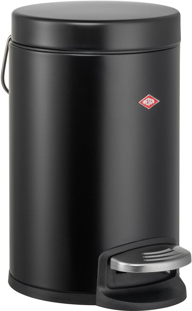 Wesco kosmetik 133 poubelle | poubelle à pédale | 3 litres | métal - noir mat | poubelle à maquillage