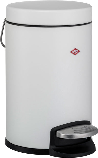 Wesco kosmetik 133 poubelle | poubelle à pédale | 3 litres | métal - blanc mat | poubelle à maquillage