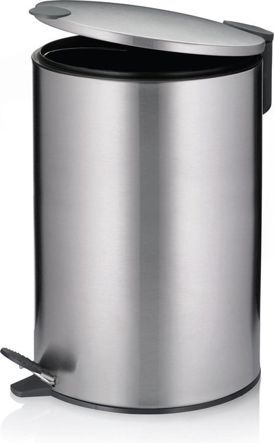 Kela poubelle à pédale, 12 l, argent - | mat