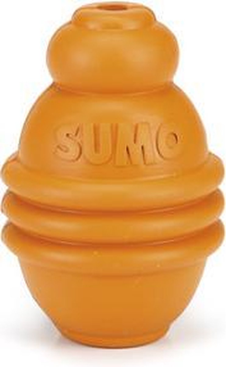 Beeztees sumo play - jouet pour chien - caoutchouc - orange - s