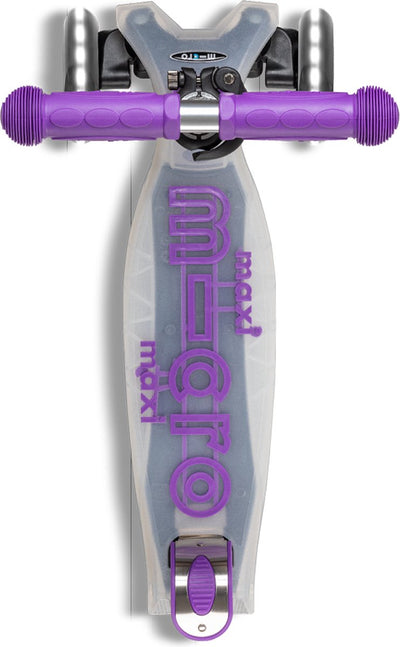 Micro mini LED de luxe | scooter en violet pour les enfants à partir de 2 ans | maximum 50 kg